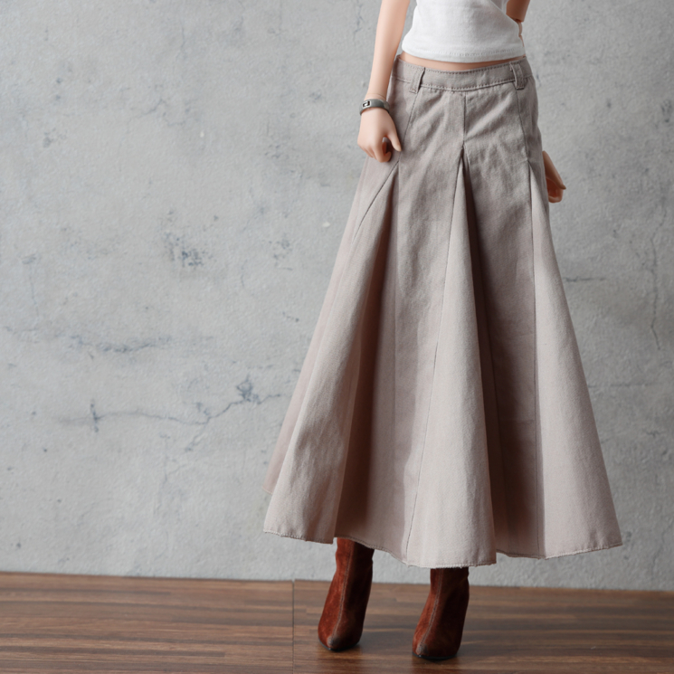 【Prototype】Blossom flared skirt（Beige）