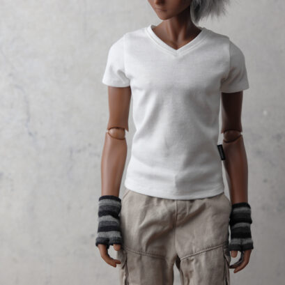 【Outlet】V-neck T White(Boy)