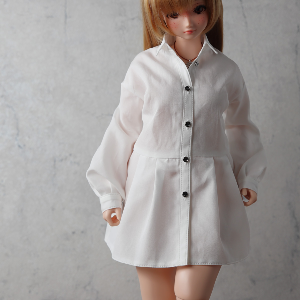 Two Moods - For Pear Body (White Shirts Dress)