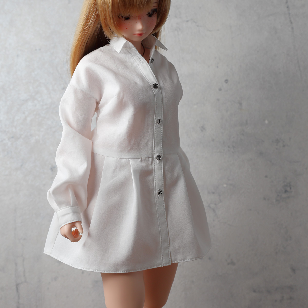 Two Moods - For Pear Body (White Shirts Dress)