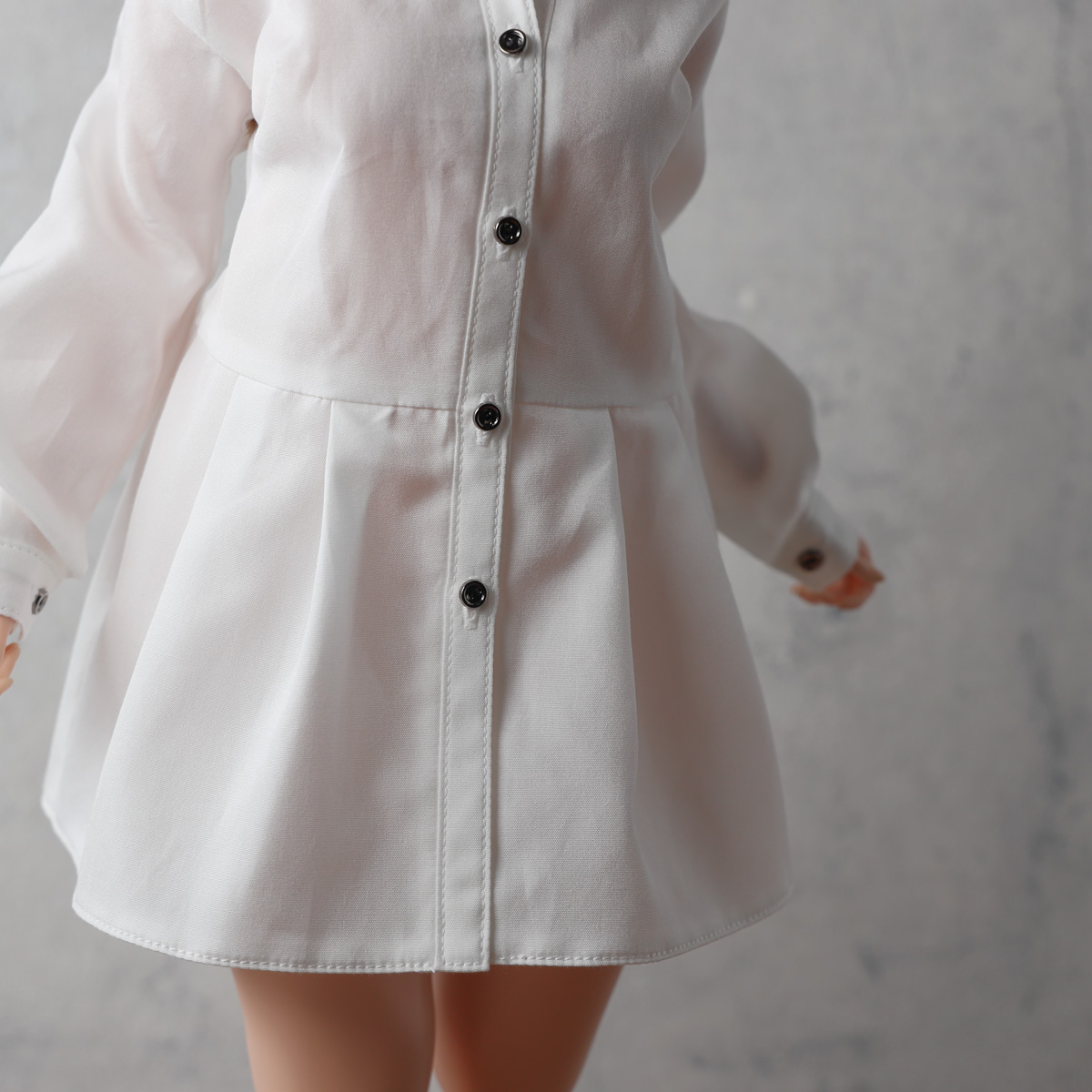 Two Moods - For Pear Body (White Shirts Dress)